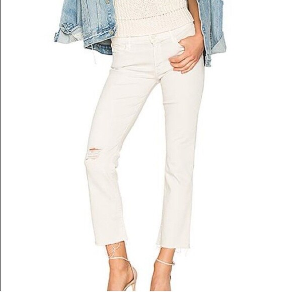 Mother The Rascal Ankle Snippet Jeans Size 30 In Sexy Just Walked Into Town - Picture 1 of 15
